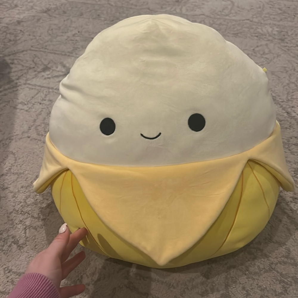 14-inch yellow banana “Junie” squishmallow